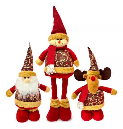 X3 Muñecos Monos Patas Largas Navidad Monos Pata Larga 56cm