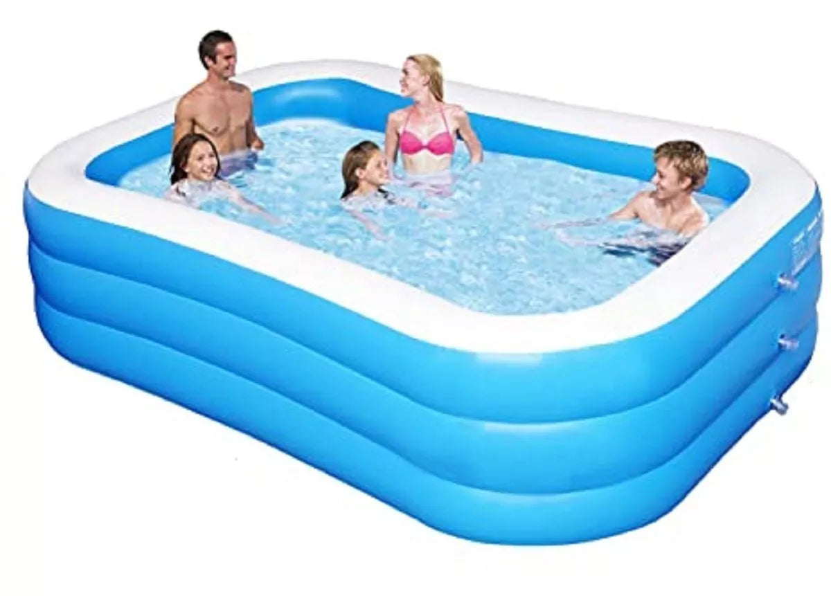 Piscina Inflable Plástico 3 Anillos Piscina Redonda 210*140