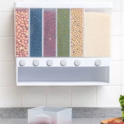 Dispensador Organizador 6en1 Cereal Granos Frutos Secos