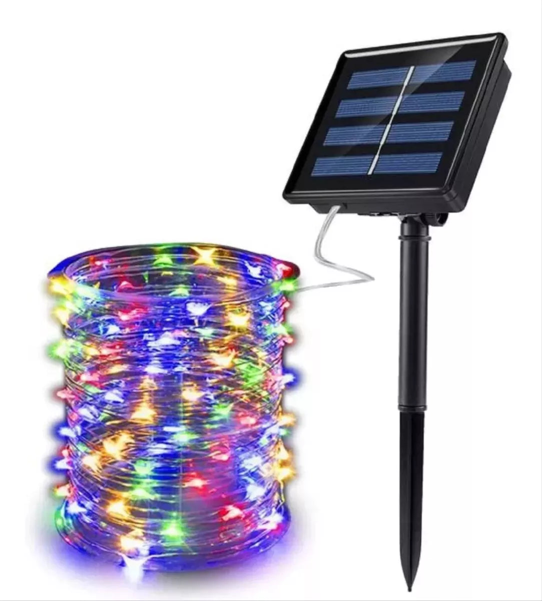 Luces Navidad Solar Guirnaldas Luces Hada Solares 12m 100l