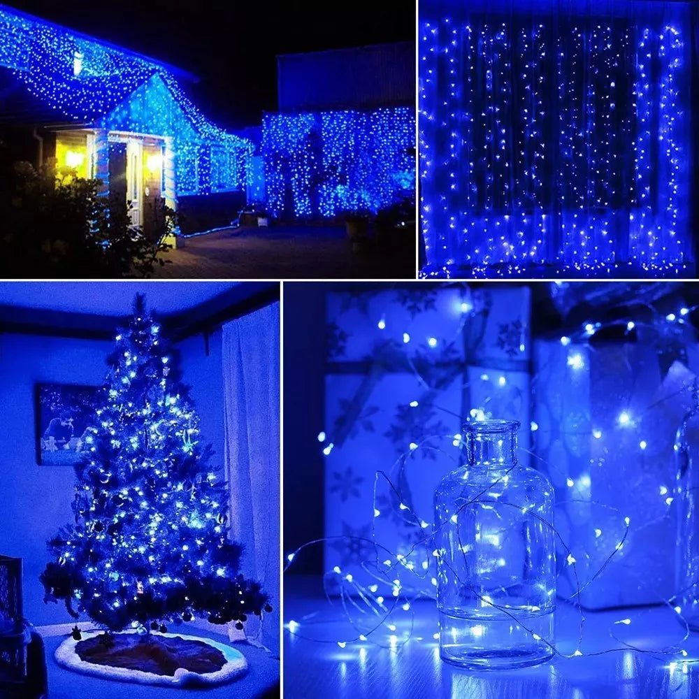 Luces Navidad Solar Guirnaldas Luces Hada Solares 500led