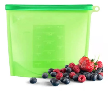 Bolsa De Silicona Para Alimentos 1000cc Bolsas Reutilizables