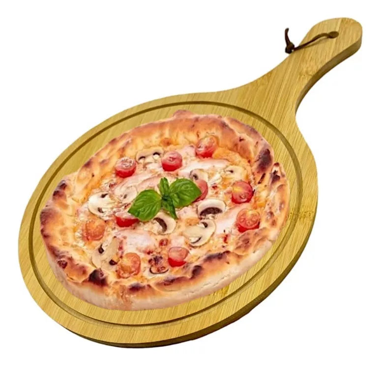 Tabla Madera Tablas Picoteo Plato De Madera Tabla Pizza 36cm