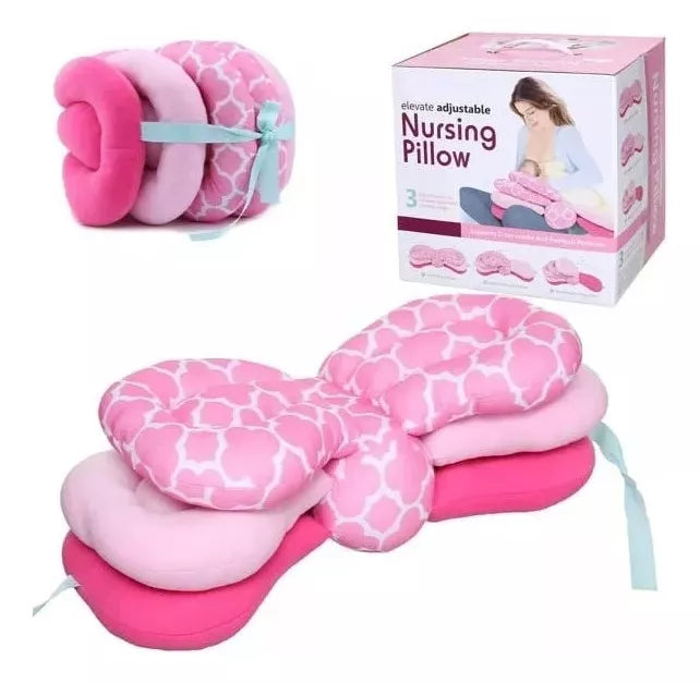 Almohada Ajustable 3 Niveles Multiuso Para Amamantar Bebes