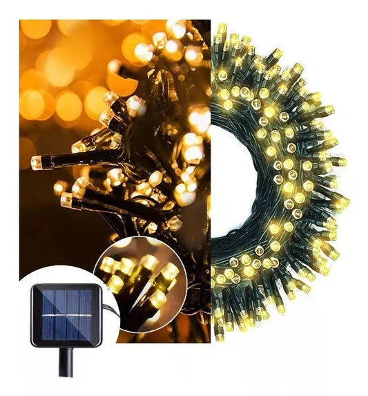 Guirnaldas Jardin Luces De Navidad Luces Navidad 200led Amarilla