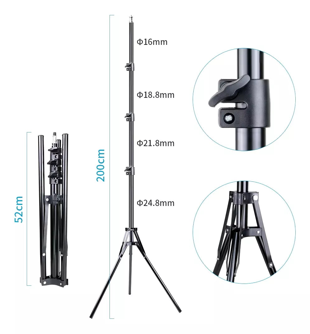 Panel De Iluminación Luz Led Para Fotografía + Tripode