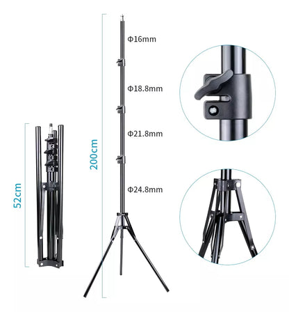 Panel De Iluminación Luz Led Para Fotografía + Tripode