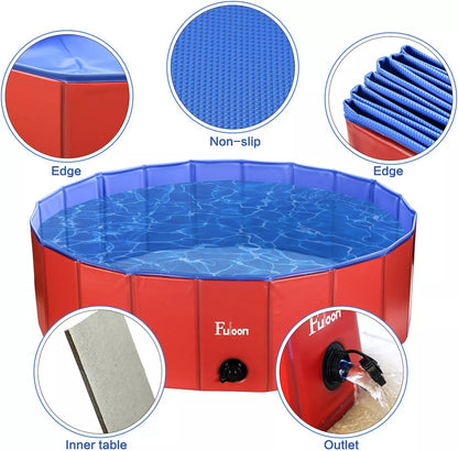 Piscinas Piscina Plastica Plegable Para Mascotas 80x20cm