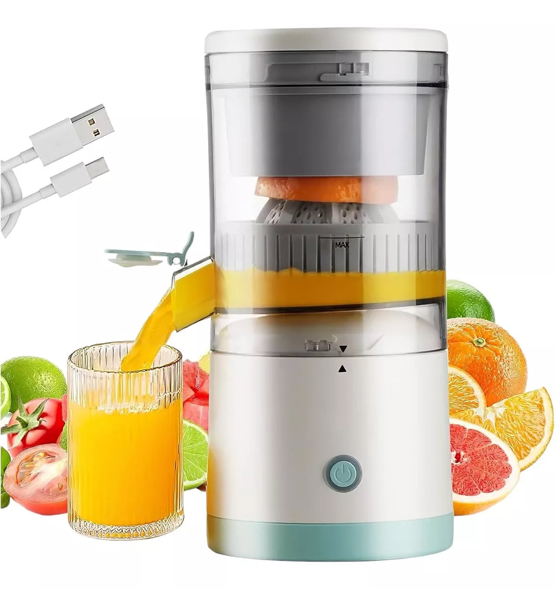 Extractor De Jugo Electrico Exprimidor De Naranja Portatil