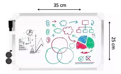 Pizarra Acrilica Pizarra Blanca Pizarra Aluminio 35x25cm