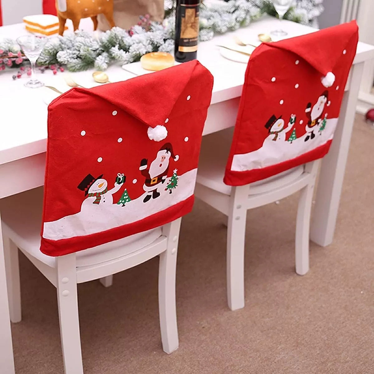 Navidad Decoración Navideña Funda Silla Navidad Fundas Hogar