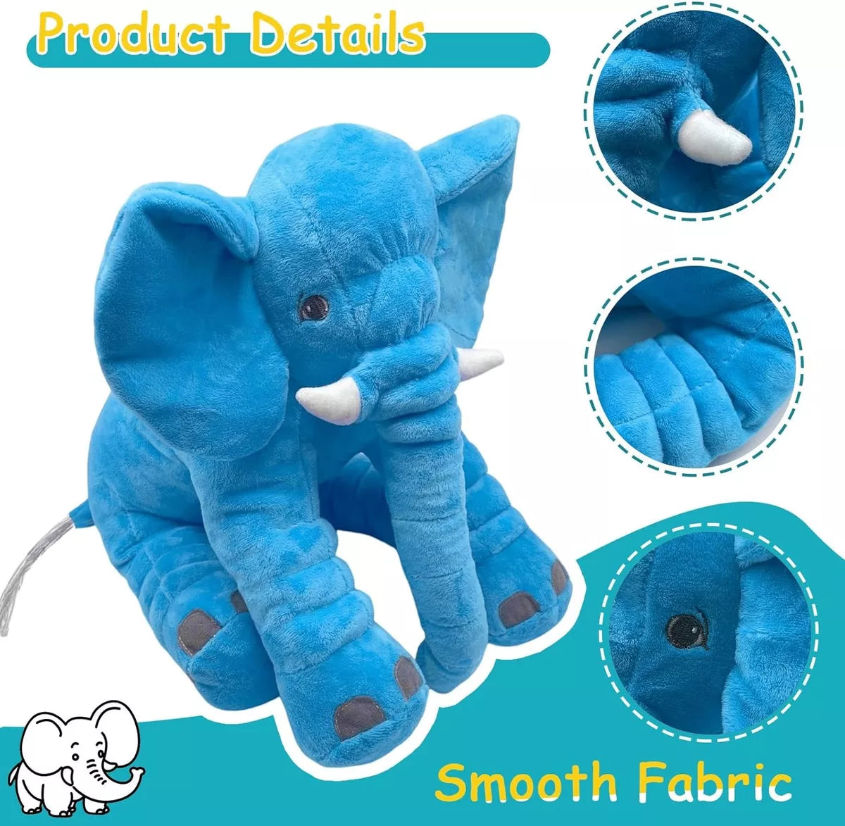 Peluche Elefante Elefante Apego Peluche Bebé Almohada Cojin