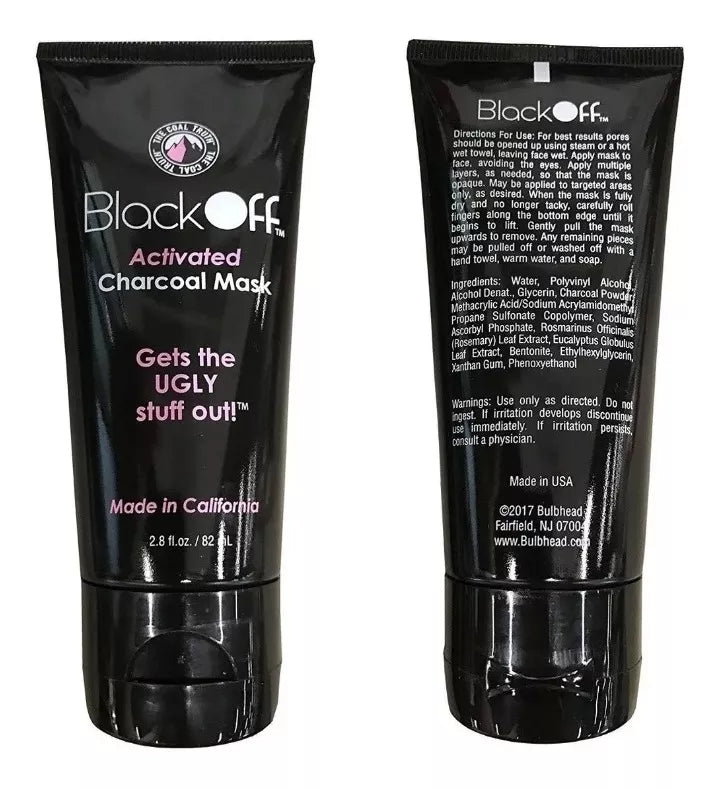 Mascarilla Facial Carbón Activado Black Off Puntos Negros