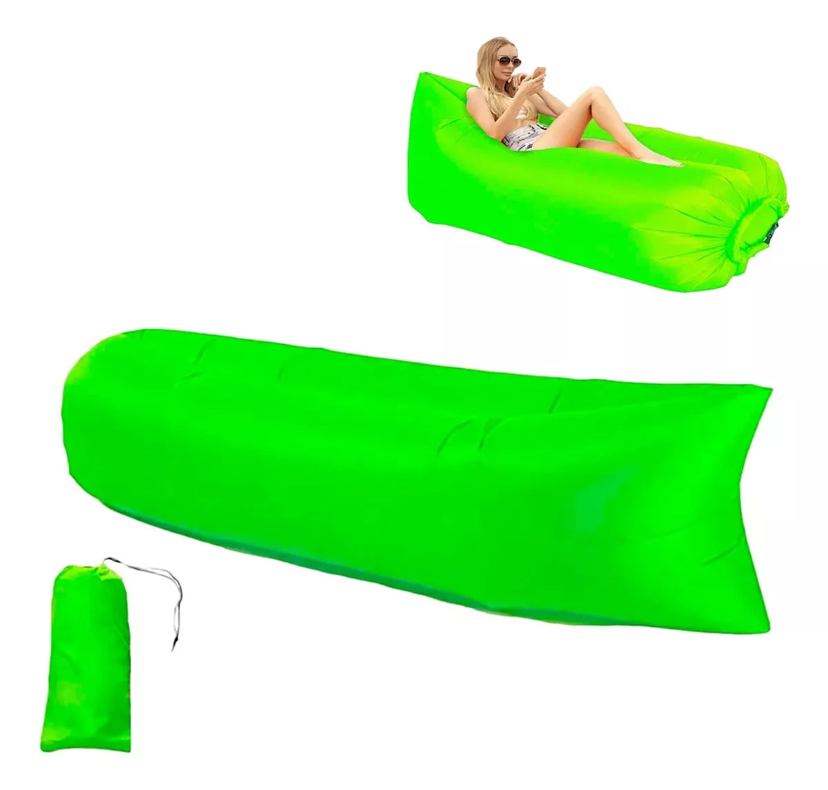 Sofa Sillón Inflable Tumbona Banano Camping Playa Portatil