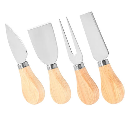 Juego Kit X4 Cuchillos Cortador De Queso Herramienta Cocina