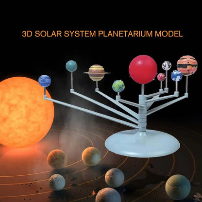 Sistema Solar Educativo Giratorio Planetario Armar Y Pintar