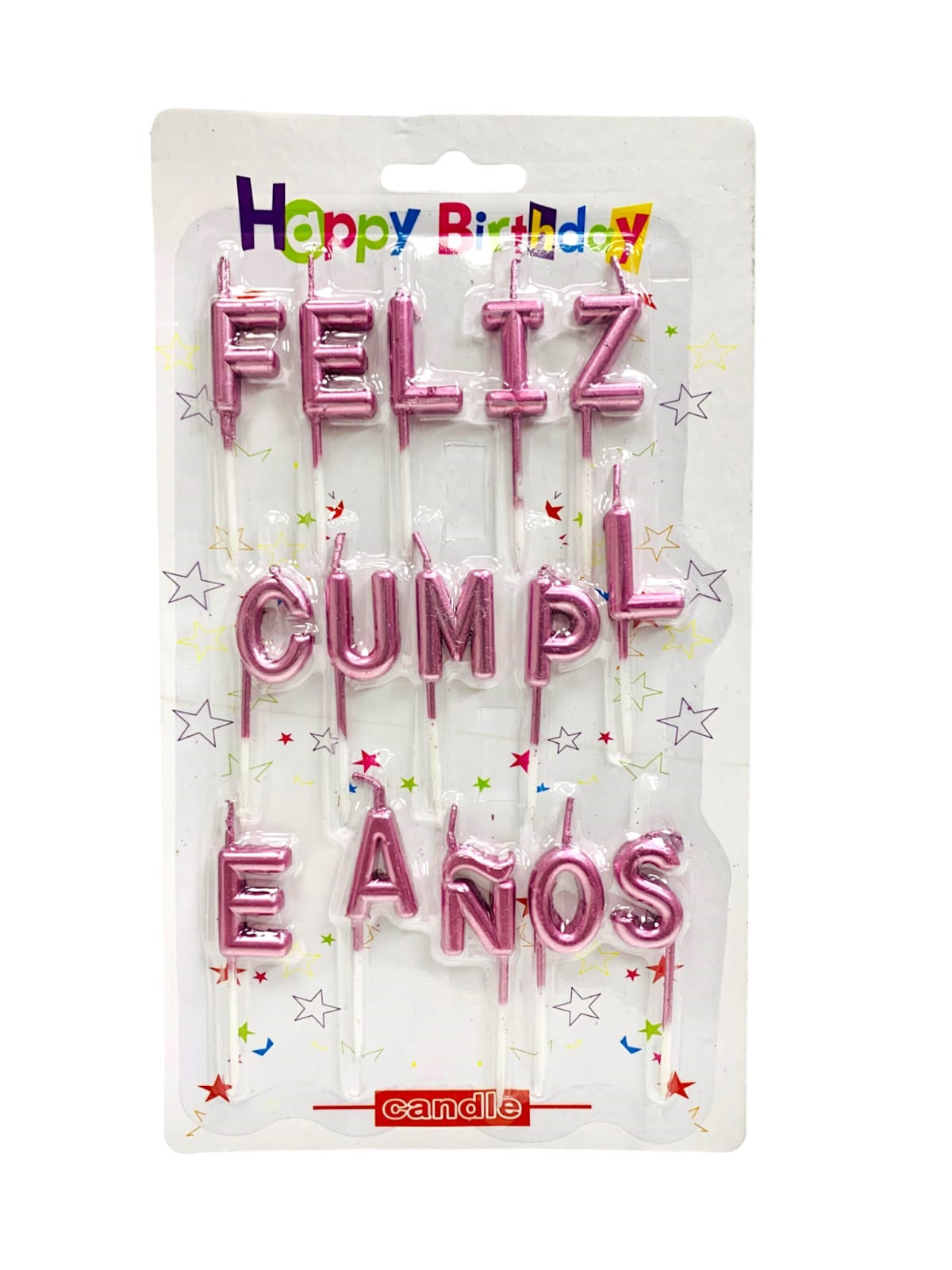 Velas Feliz Cumpleaños Letras Vela Torta Vela Cumpleaños