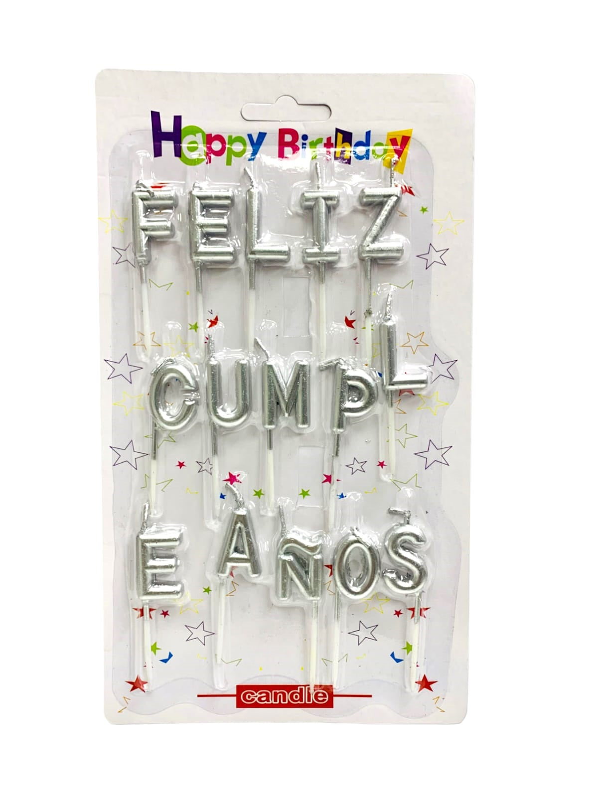 Velas Feliz Cumpleaños Letras Vela Torta Vela Cumpleaños