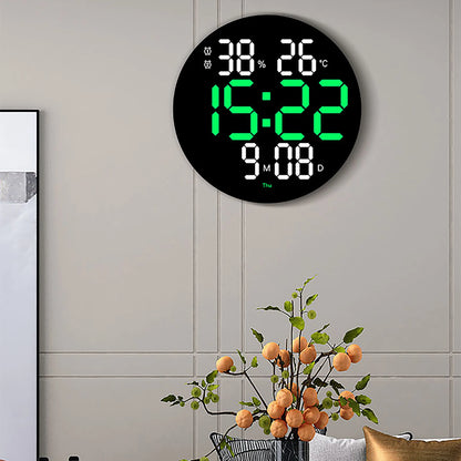 Reloj De Pared Moderno Reloj De Pared Digital Redondo Led