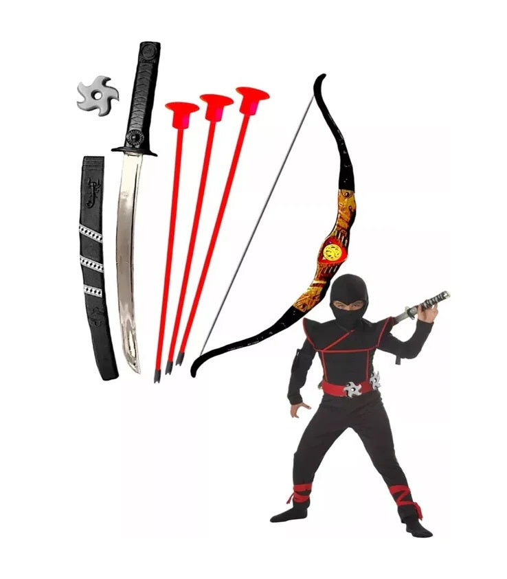 Juguete Ninja Espada Juguete Shuriken Arco Juguete Set 8pcs