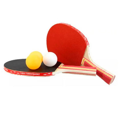 Set X 2 Raquetas Paletas Ping Pong 4pelotas Juego