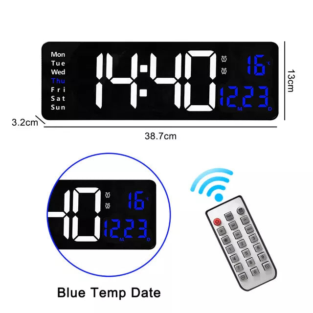 Reloj De Pared Digital Reloj De Pared Moderno Led Control