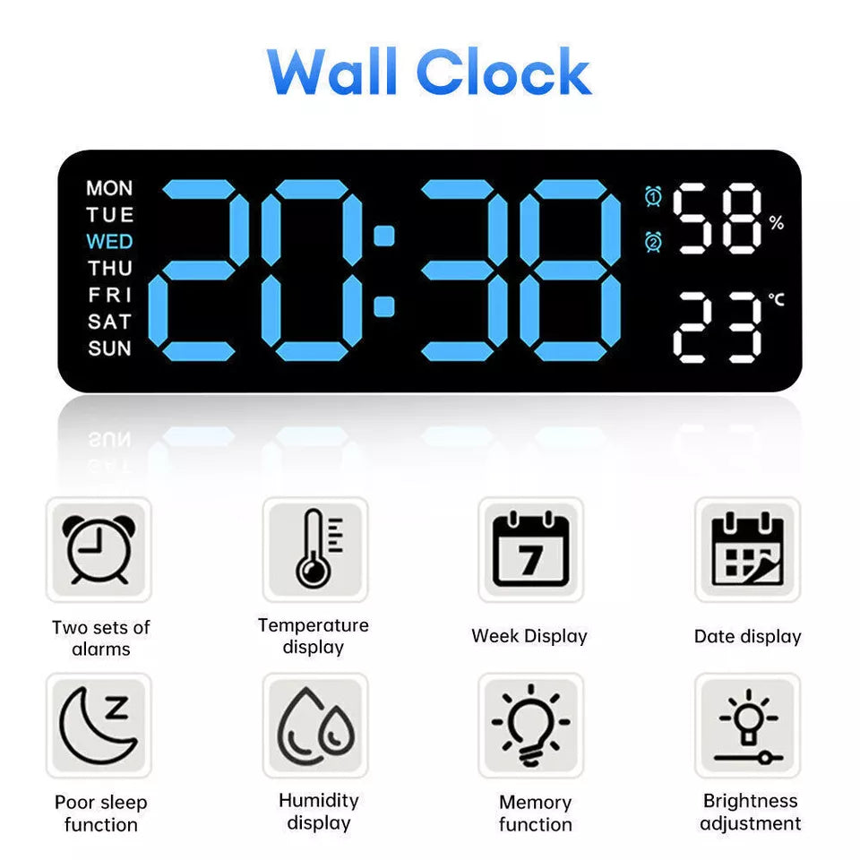 Reloj De Pared Digital Reloj Escritorio Reloj Digital Led