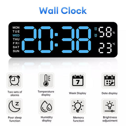 Reloj De Pared Digital Reloj Escritorio Reloj Digital Led