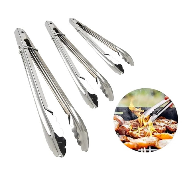 Pack X3 Pinza Tenaza Multiuso Acero Inoxidable Pinza Cocina